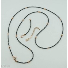 Necklace/ Bracelet (Hematite, rose gold-plated) Necklace/ Bracelet (Hematite, rose gold-plated)